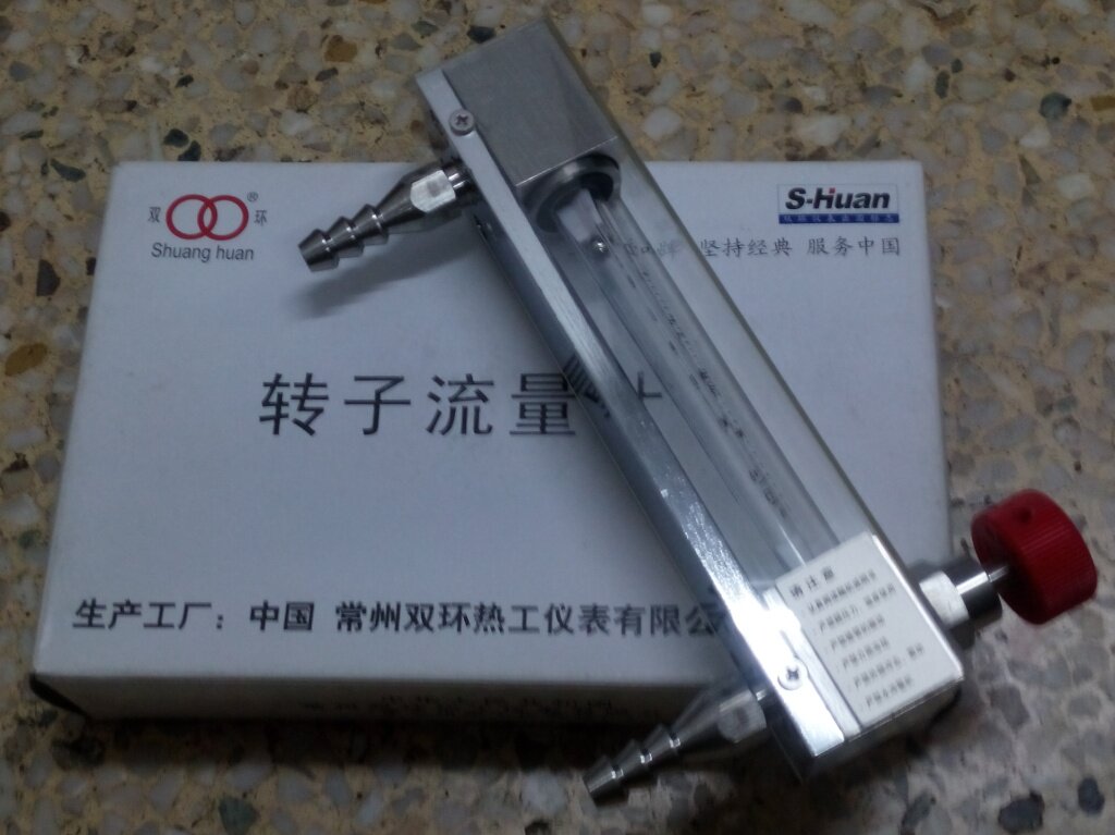 Changzhou double ring hot work LZB-6 glass rotor flow meter float flow meter liquid gas flow meter