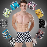 Phim hoạt hình đồ lót nam bốn võ sĩ hơn cotton phương thức tốt ưa thích mô hình thủy triều đồ lót nam quần sịp doremon