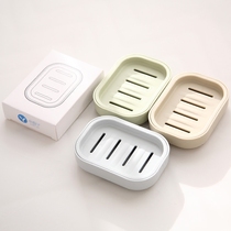 Tang Dynasty a fish both positive and negative simple plain PP soap box with lid hand drain soap box solid color soap box