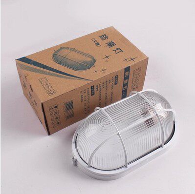 Three-proof lamp moisture-proof lamp anti-dust mosquito-proof bathroom light kitchen bathroom cover lamp suction ceiling lamp sauna room grain warehouse worker mine