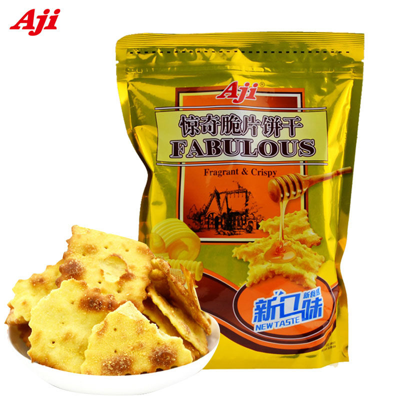 【天猫超市】Aji蜂蜜牛油味惊奇脆片饼干200g/包 休闲零食$
