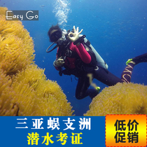 Hainan Sanya Wuzhizhou Island Dive Store PADI diving research course training one-day tour OW AOW license FD