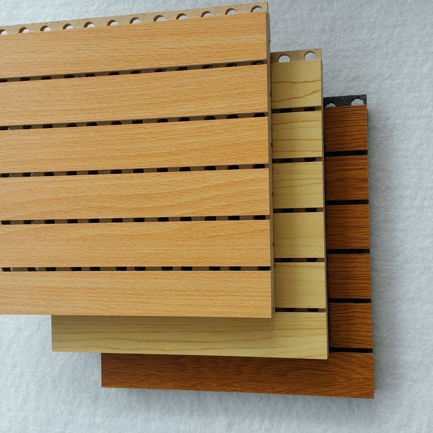 Ordinary Wood Suction Soundboard Groove Bar Density Board Good Quality Environmental Sound Recording Studio Meeting Soundproofing Sound Absorbing