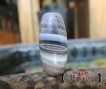 Natural Sky Eye old silk agate eye small Lezi Buddha beads handstring DIY Wen play accessories gray leather bucket beads day beads