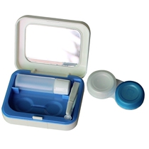 Jiekang contact myopia lens companion box beauty pupil RGP contact lens box with mirror tweezers duplex box
