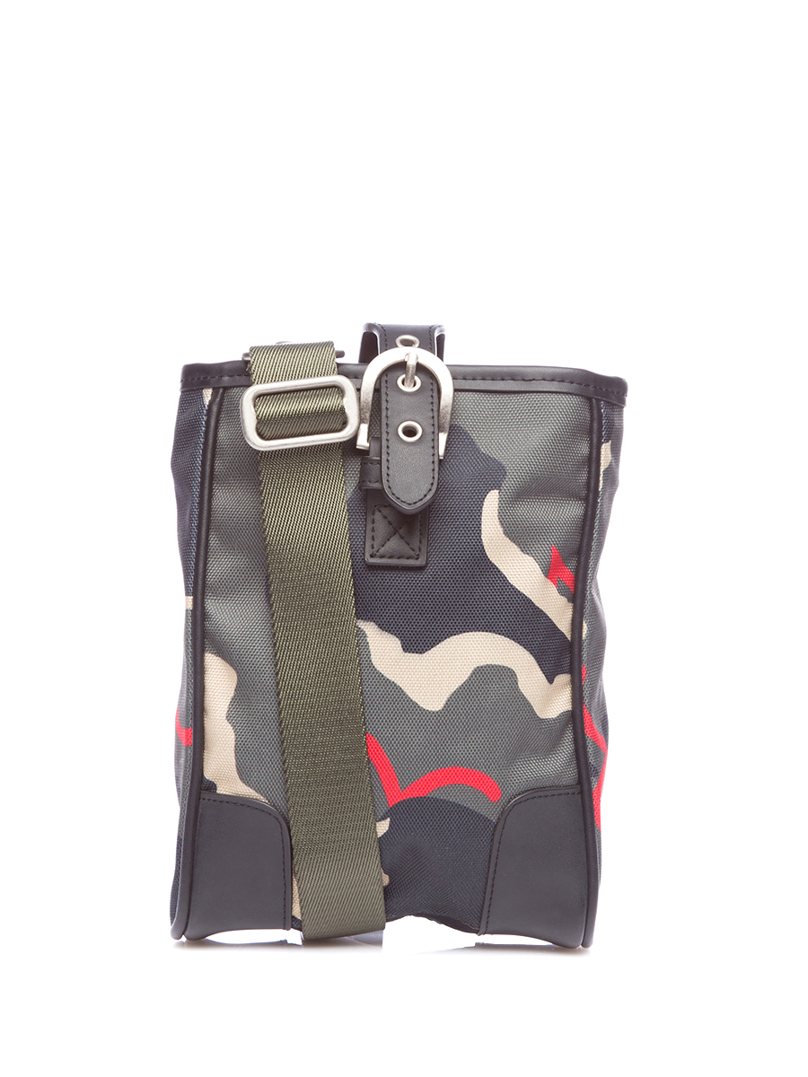 Evisu 拼色针扣饰迷彩小包