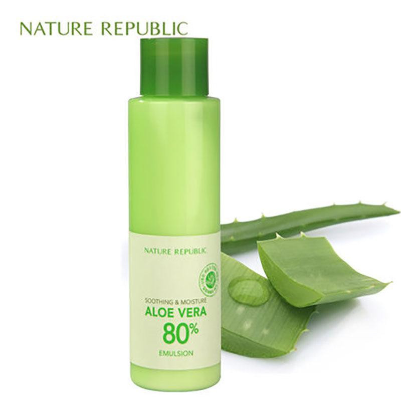 Nature Republic 自然乐园芦荟舒缓保湿乳液160ml舒缓肌肤暗沉
