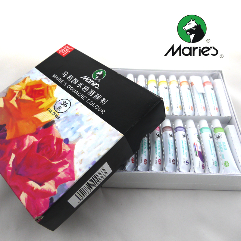 Maries Marley gouache paint 12 18 24 36 color advertising painting paint gouache paint
