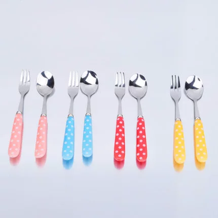 Корейская керамическая детская дизайнерская ручка из нержавеющей стали, посуда, защита от ожогов