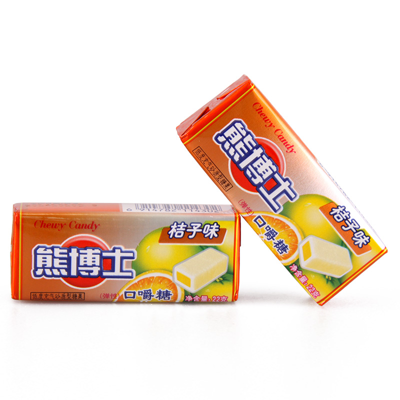【天猫超市】徐福记熊博士口嚼糖桔子味22g 儿童糖果 嚼劲十足