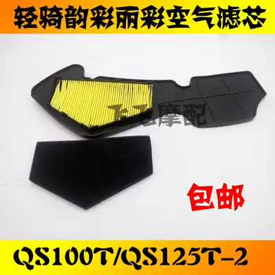 Suitable for light riding Suzuki scooter Yuncai QS100T Reicai QS125T-2 air filter element air filter
