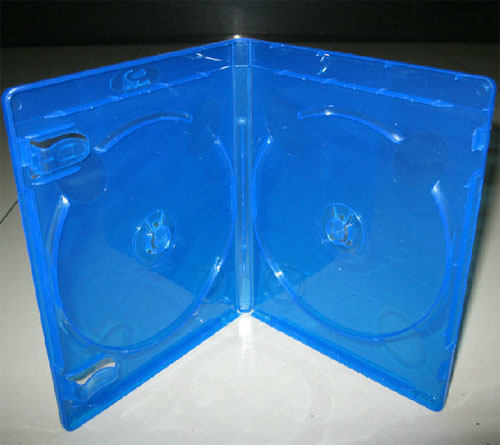 Thicken plastic double disk with blu - ray DVD disc CD box CD box Blu - ray box can be inserted leather cover