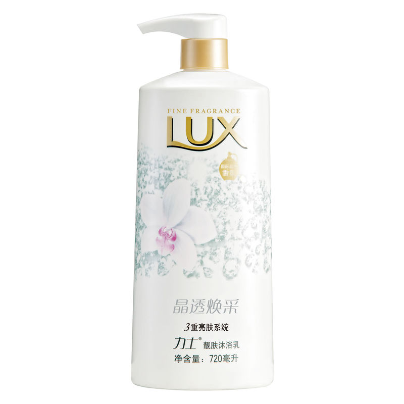 【天猫超市】力士沐浴露 靓肤沐浴乳晶透焕采720ml 美白 清洁滋润