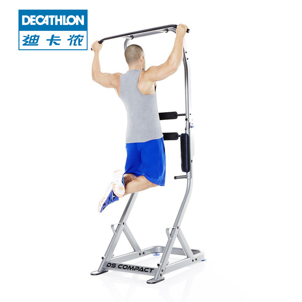 迪卡侬引体向上家用综合训练器背部室内单杠双杠练习器 DOMYOS EQ