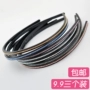 Phiên bản Hàn Quốc của phụ kiện tóc đơn thoát nước khoan headband mỏng bên trượt headband với răng Hàn Quốc mũ nón đơn giản đầy đủ kim cương bangs thẻ shop phụ kiện tóc