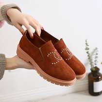 Female Shoes Spring Summer 2019 New Low Help Martin Boots Woman Plus Suede Yingren Wind Han Version 100 Hitch Thick Heel Short Boots