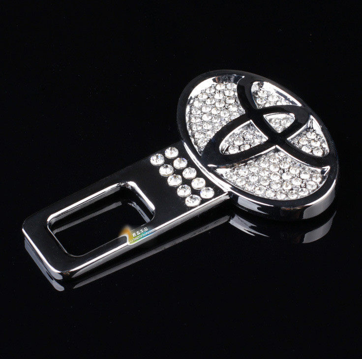 丰田汽车安全带卡扣带钻车用镶钻保险带夹子插头插销插扣插片包邮