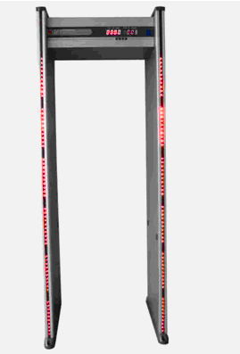 Waterproof luxury 6 district station security door luxury metal detection door display alarm