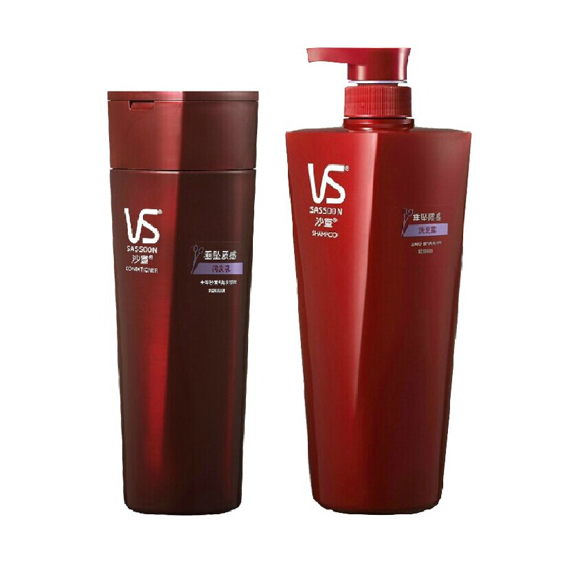 沙宣垂坠质感洗发水/露750ml+护发素400ml  多省包邮