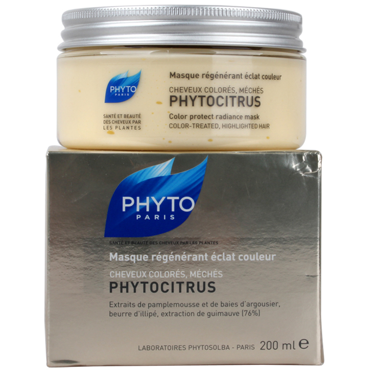 PHYTO发朵 葡萄柚护发膜200ml 染烫发质 染烫后护色护卷
