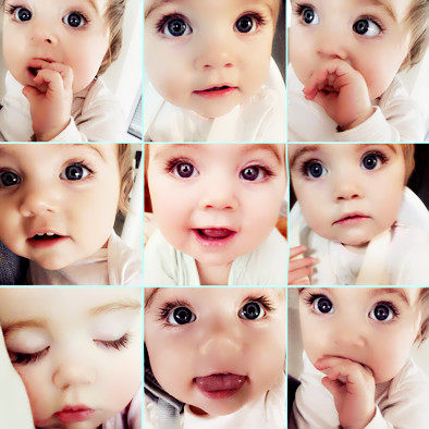 cute baby with big eyes