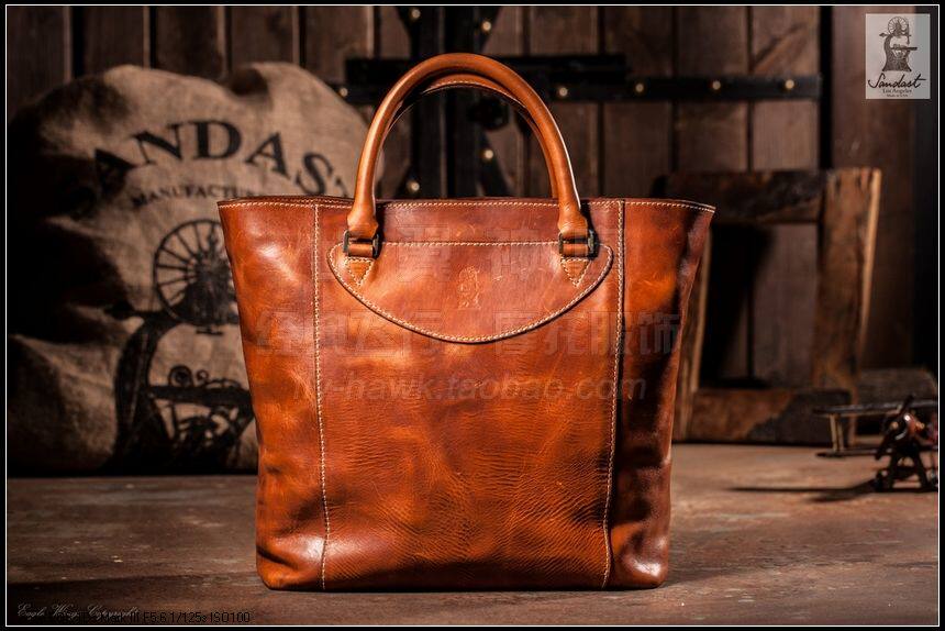 Sandast American Origin Handcrafted London Tote Classic Vintage Unisex Tote Bag