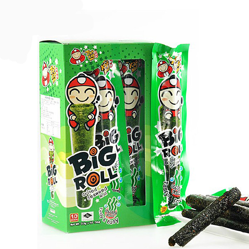 【天猫超市】泰国进口海苔 小老板紫菜棒-原味36g/盒