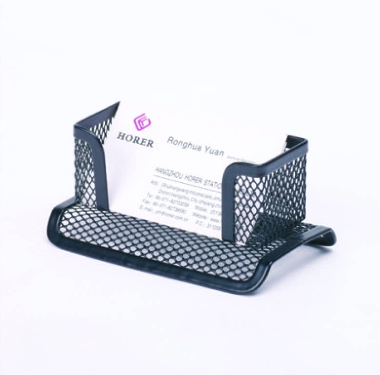 Yiqi Home Kindergarten Card Iron Mesh Name Sheet Box Lattice Iron Art Seat Trige Hot Sell Recommended Metal Black