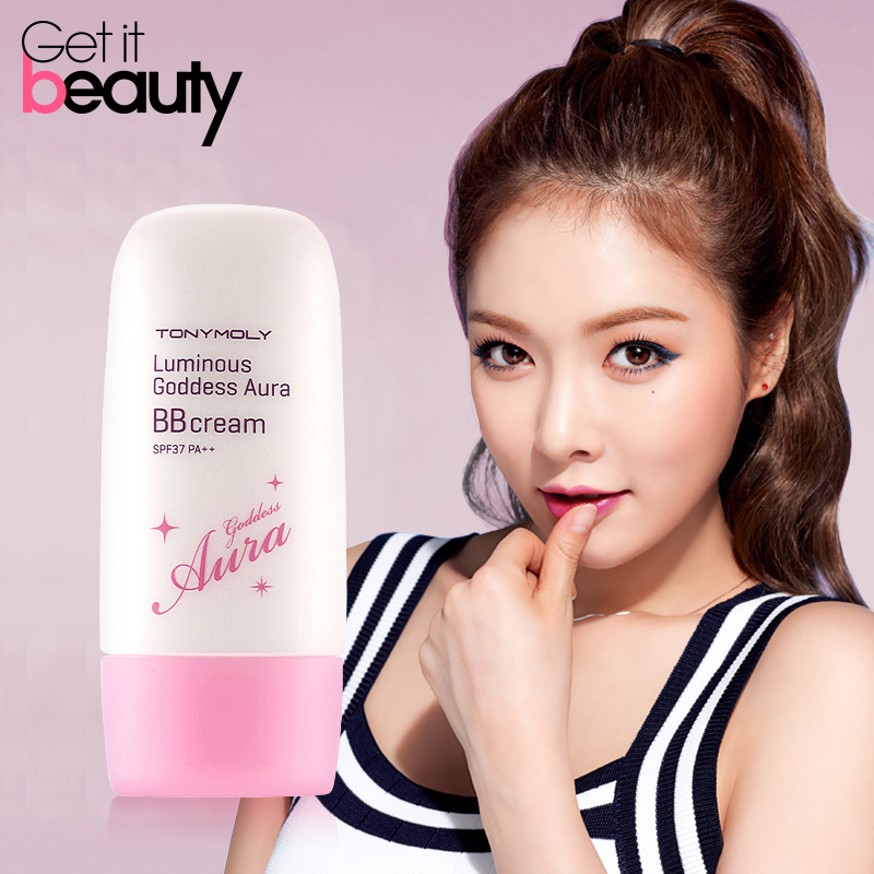 TONYMOLY/托尼魅力粉底BB霜闪亮光彩防紫外线提亮嫩白底妆正品