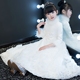 Cô gái váy cưới poncho váy dài dày trẻ em sinh nhật buổi tối công chúa váy hoa cô gái piano trang phục mùa đông váy công chúa cho bé gái 12 tuổi Váy trẻ em