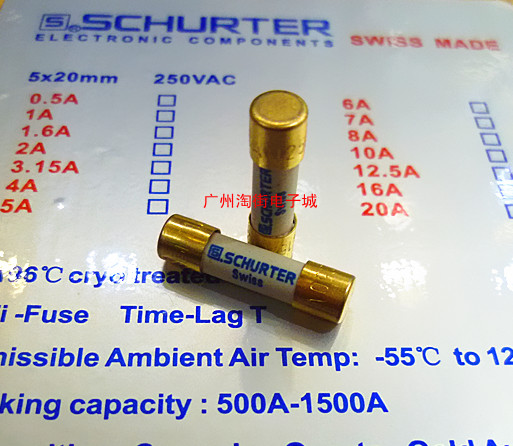 Swiss original dress Schürter Shutterill sound with fuse 5x20MM RMB130  only