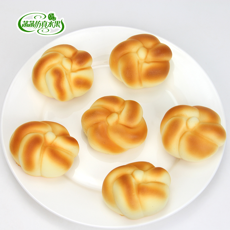 High simulation flower-shaped bread cake PU material fake bread model decoration decoration props slow rebound squishy