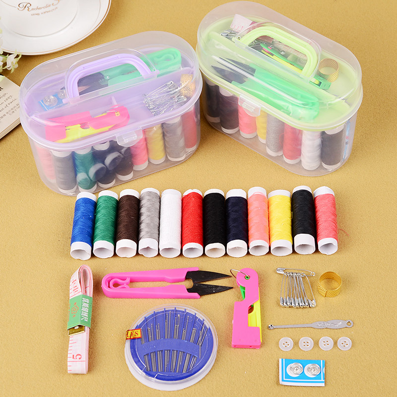 (Daily special price) home portable sewing box sewing kit hand stitching set 11 pieces