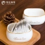 Cà phê nâu cạnh vàng đường bát sứ trắng bể sữa bể sữa đơn giản lưu trữ hộ gia đình bình cà phê - Cà phê phin cafe