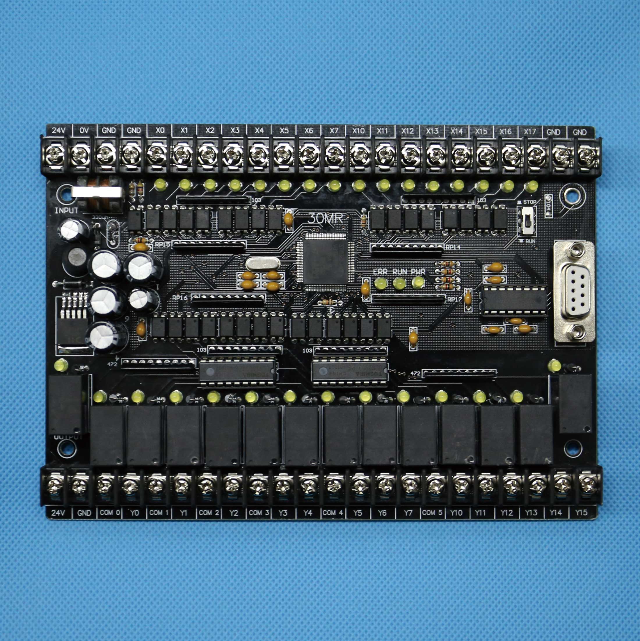 Double crown quality PLC industrial control board 30MR30MT online download monitoring text power-off hold