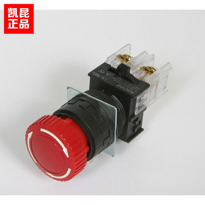 Korea KACON mushroom head emergency stop switch K22-81R01-N29 tight stop button 22mm