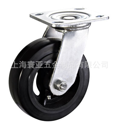 Wheel Xinxi caster medium and heavy American iron core rubber universal wheel 5 inch factory direct sales sincerely recruiting agents