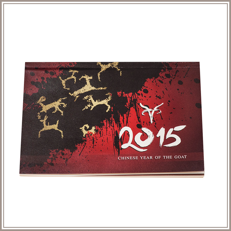 (Overdue Desk Calendar) 2015 Creative Retro China Wind Sheep Lunar Calendar Notepad Business Meeting Country Goods Delivery Courtesy
