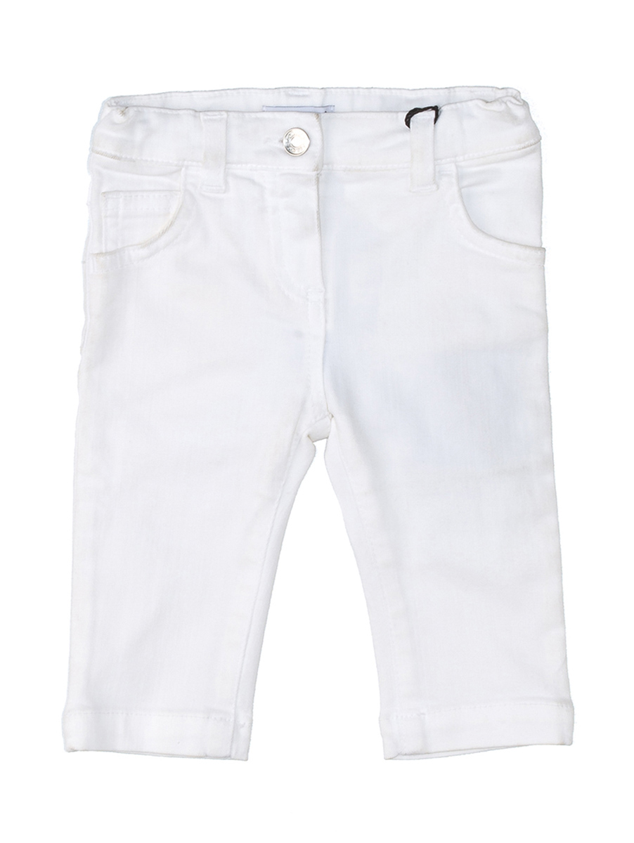 Dolce&Gabbana 白色直筒九分牛仔裤