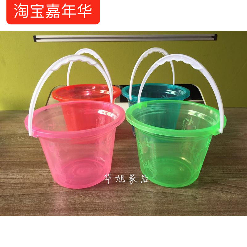 Small bucket of paint Painted Bucket PAINT BARREL SMALL RED BARREL MINI-BUCKET EGG BARREL PLASTIC SMALL BUCKET 1 7 LITER