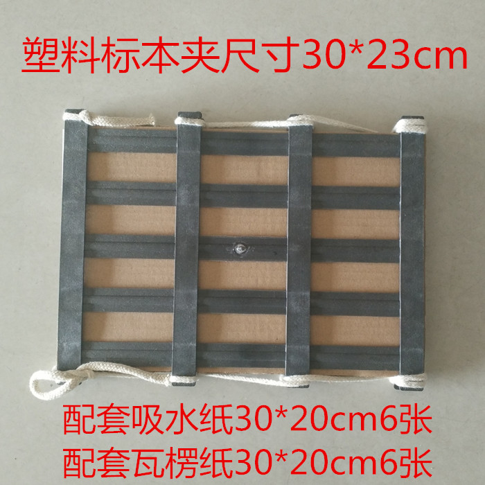 塑料植物标本夹30*23cm配吸水纸瓦楞纸全套 生物教学仪器