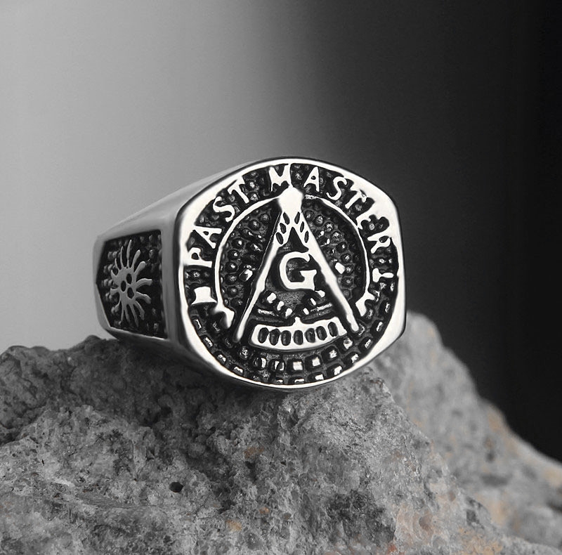 Bague homme ROCK PUNK en Acier au titane - Ref 3088082 Image 3