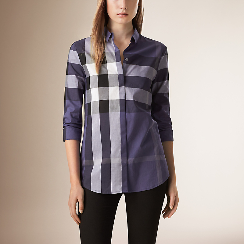 BURBERRY/博柏利格纹棉质衬衫 39991051