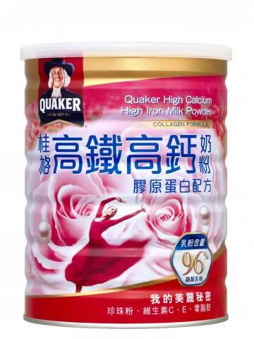 桂格高铁高钙奶粉 胶原蛋白配方(750g/罐)台湾官网直邮进口