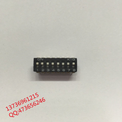 (manufacturer)Dip switch Ultra-thin black 2 54mm pin type patch type 8P gold-plated