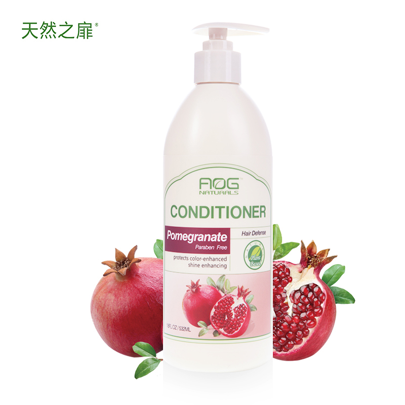美国进口天然之扉红石榴多酚亮泽护发乳 无硅油护发素532ml