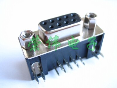 DR9 female seat DB9 meniscus 90-degree plugboard type 232 serial port seat horizontal