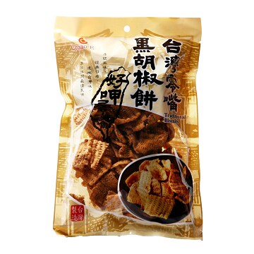 巧益 台湾零嘴黑胡椒饼 190g官网直邮进口