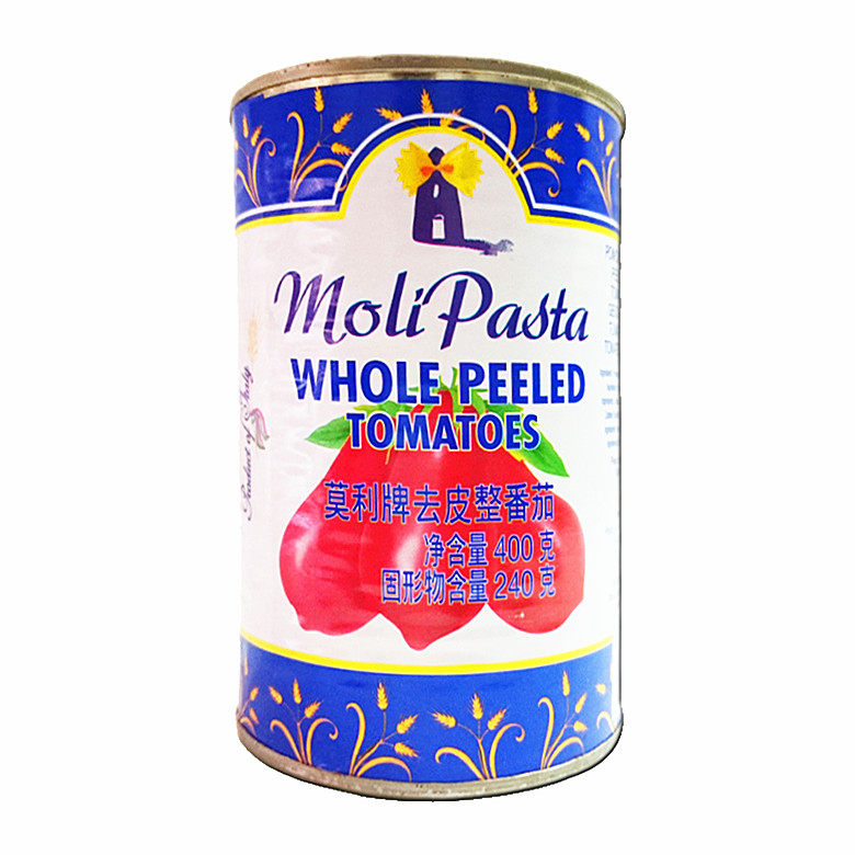 Italian original imported Molly peeled tomato crushed tomato 400g whole tomato chopped tomatoes
