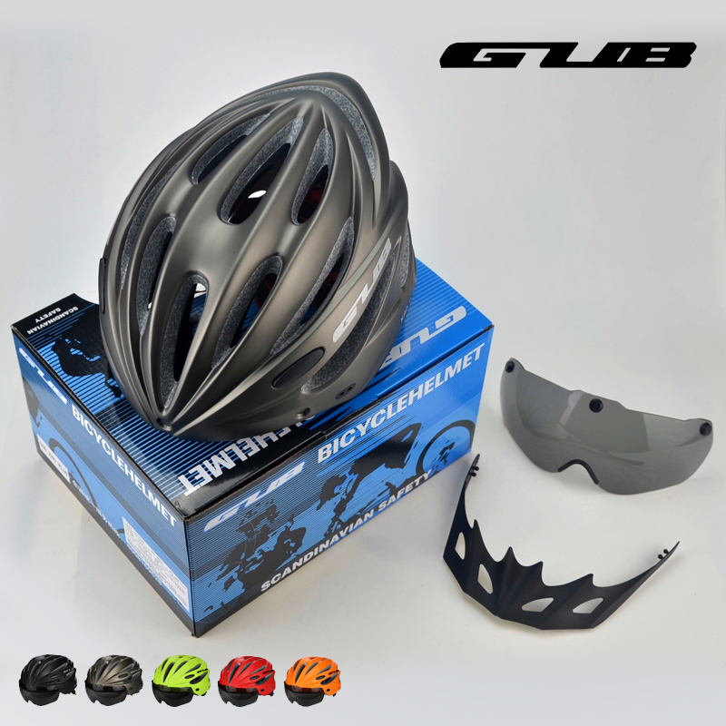 GUB K80 PLUS Mountain Bike Helmet Unisex One-Piece Riding Helmet With Glasses Goggles Road Bike